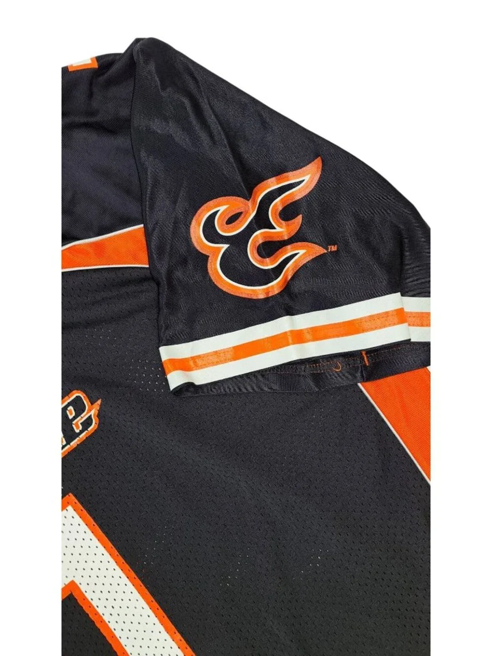 Vintage Utah Blaze Arena Football Jersey Russell XL Black Orange Discover Card - Picture 8 of 16
